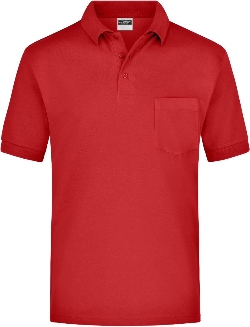 Polokošile s kapsou Pocket pánská JN026 Red