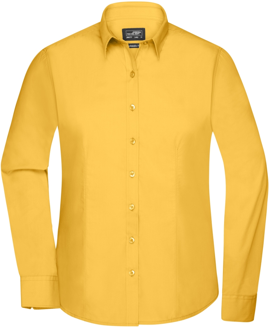 Košile Poplin dámská JN677 Yellow
