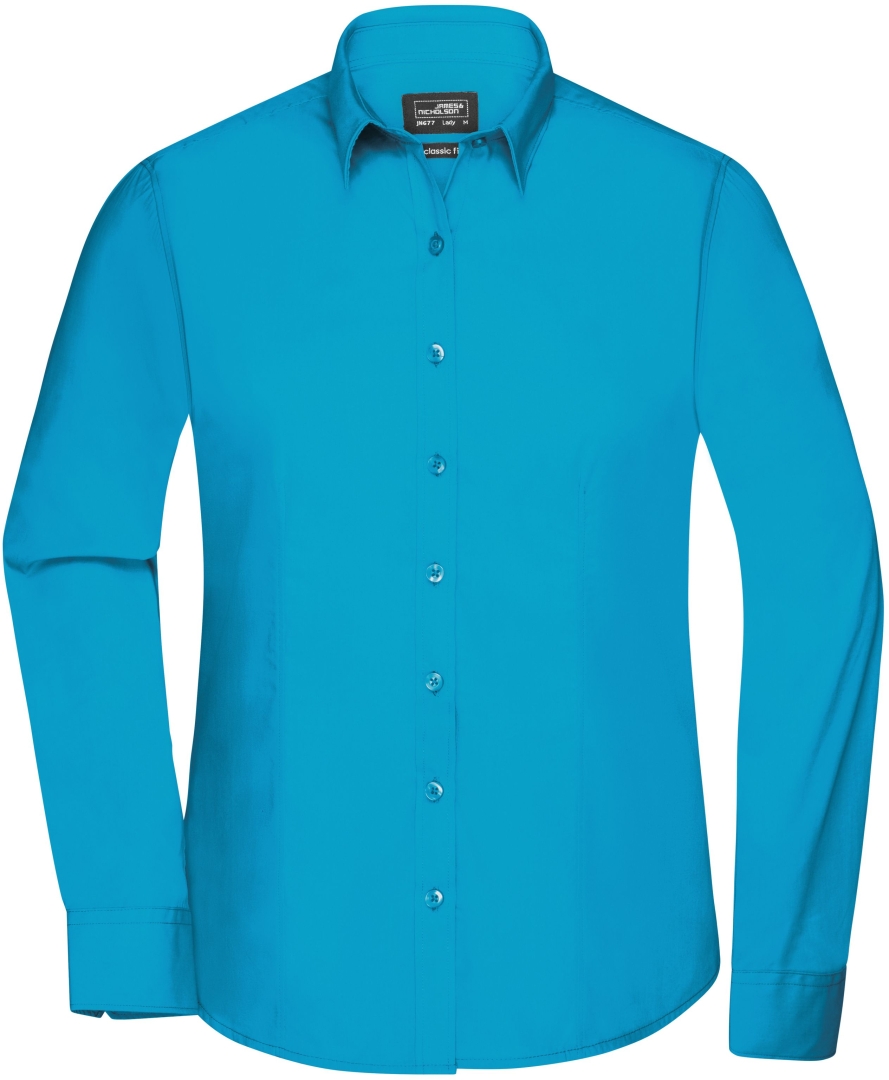 Košile Poplin dámská JN677 Turquoise