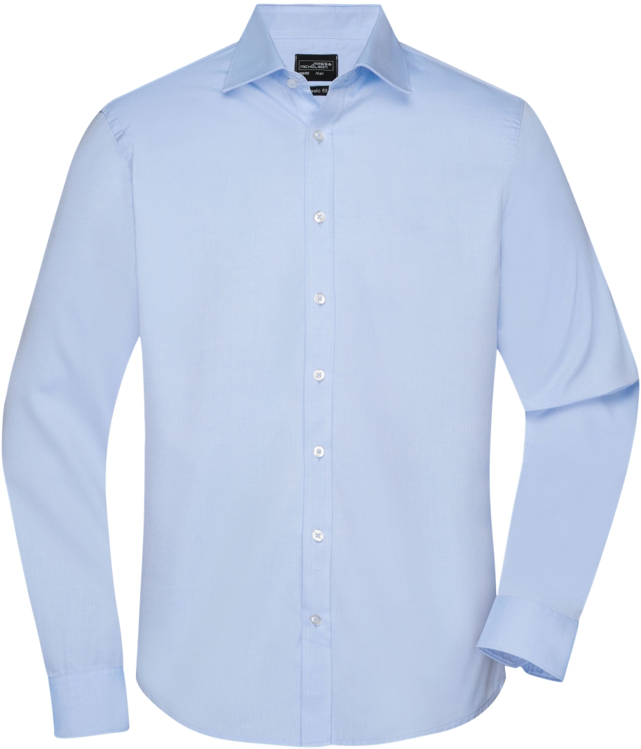 Košile Heringbone pánská JN690 Light blue