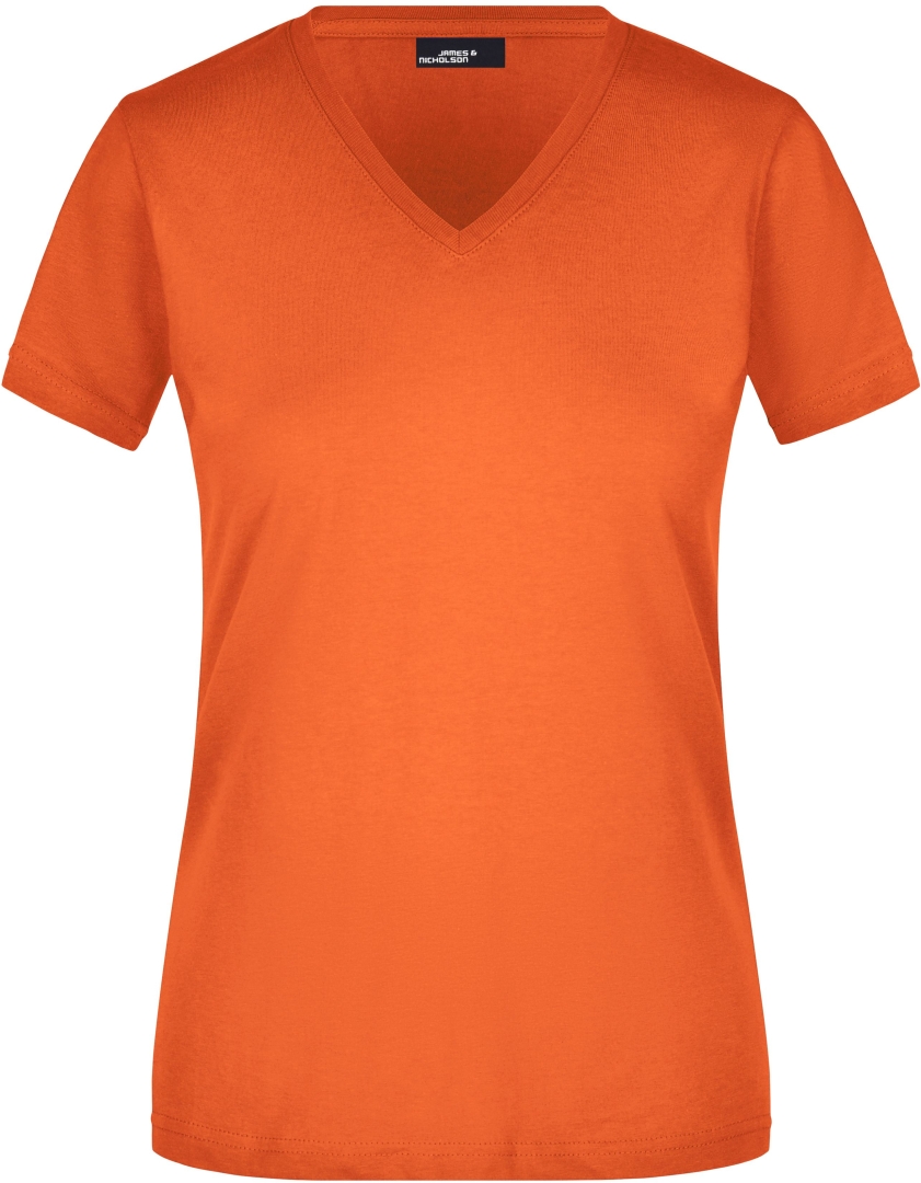 Tričko V-Slim Fit dámské JN972 Dark orange