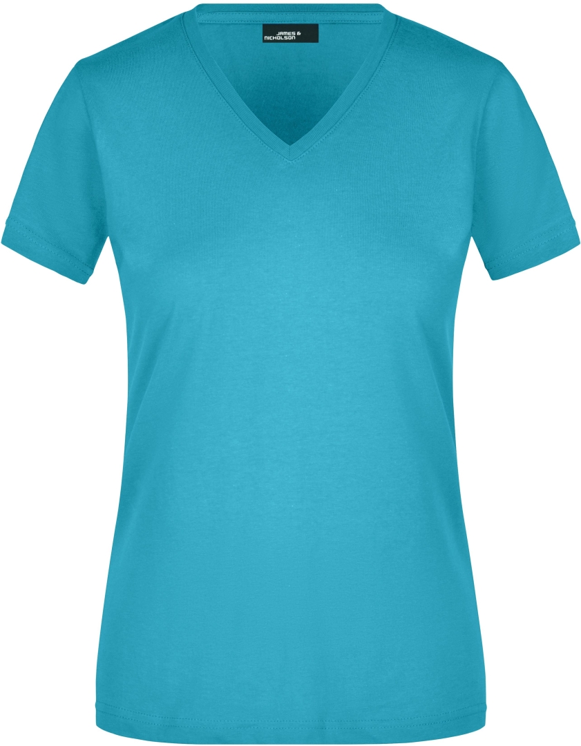 Tričko V-Slim Fit dámské JN972 Caribbean blue